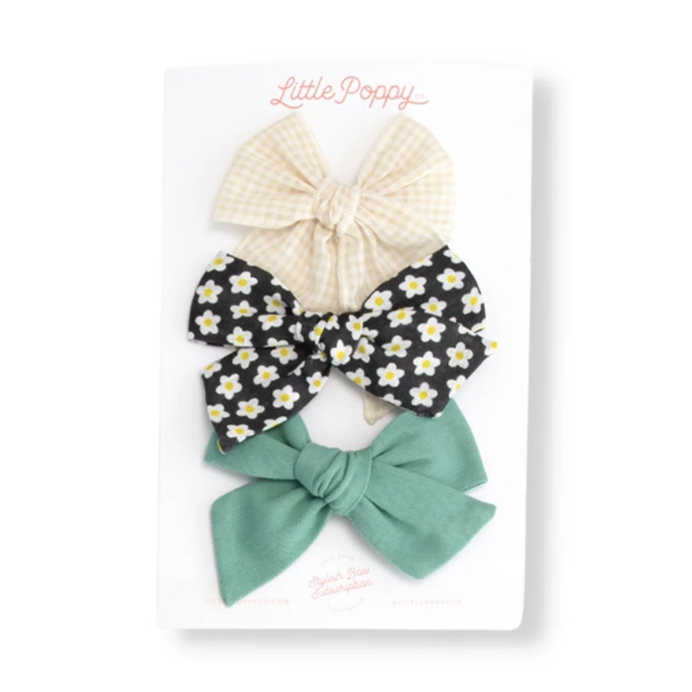 Little Poppy Co The Kayla Bow Clip Set - March 2023